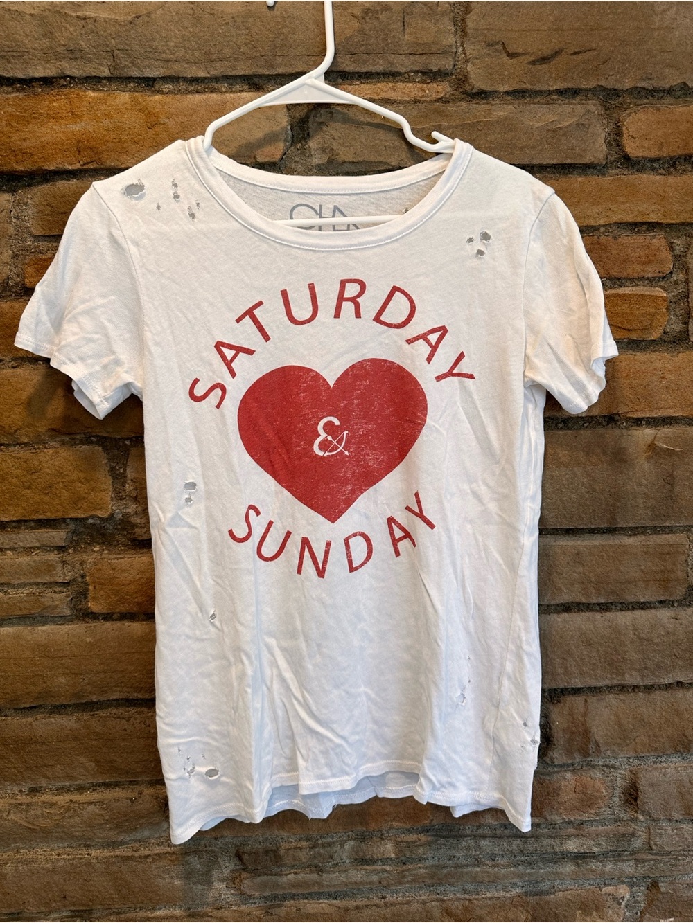 Chaser Saturday Sunday Graphic Tee Size Small